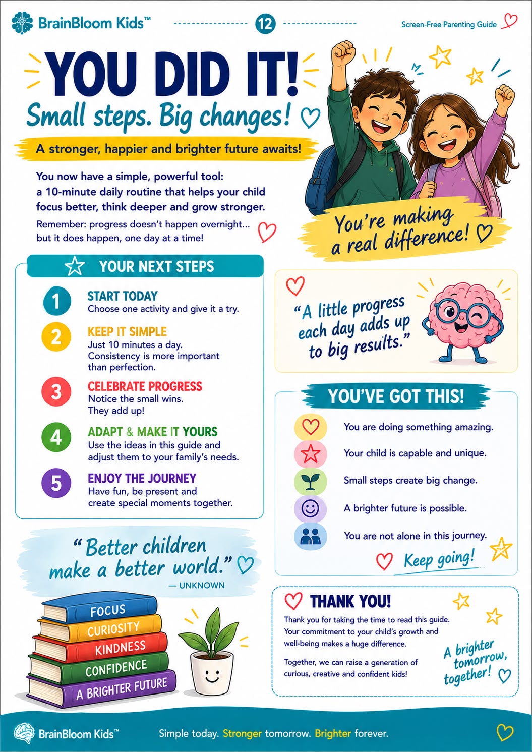 BrainBloom Kids sample activity page